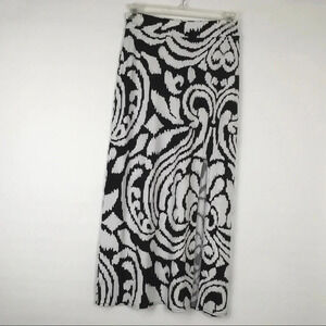 White‎ House Black Market Black And White Maxi Skirt